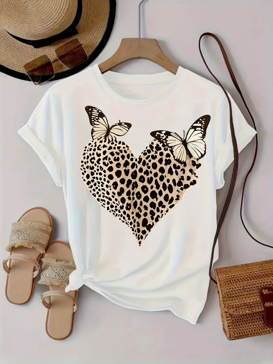 Women'S T-Shirts T-Shirts Women Comfortable And Relaxed Clothes Round Neck Suitable for All Seasons Elegant And Casual Tops