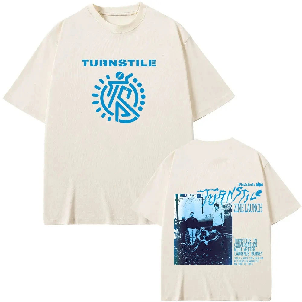 TURNSTILE Tshirts Tour 2025 New Graphic Print T-shirts Men Women Fashion Casual Rock Streetwear Cotton Short Sleeve High Quality